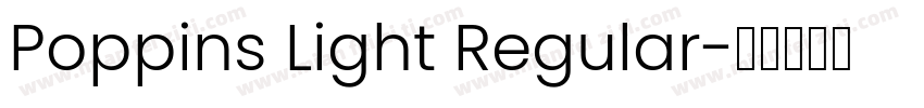 Poppins Light Regular字体转换